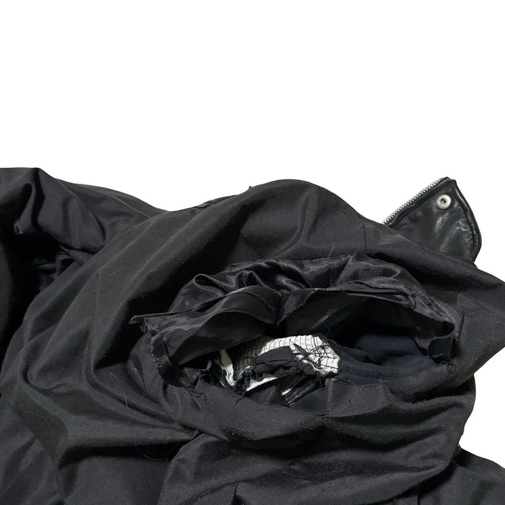 Rogue State Soft Lamb Leather Moto Biker Men Jacket Slim Small 21 x 26 *DAMAGE* - Picture 11 of 11
